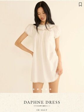 Doen Daphne Dress in Salt (White)